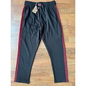 Mens RAW Rolling Papers Sweats Sweatpants Black‎ Red King Size Large New w/Tags